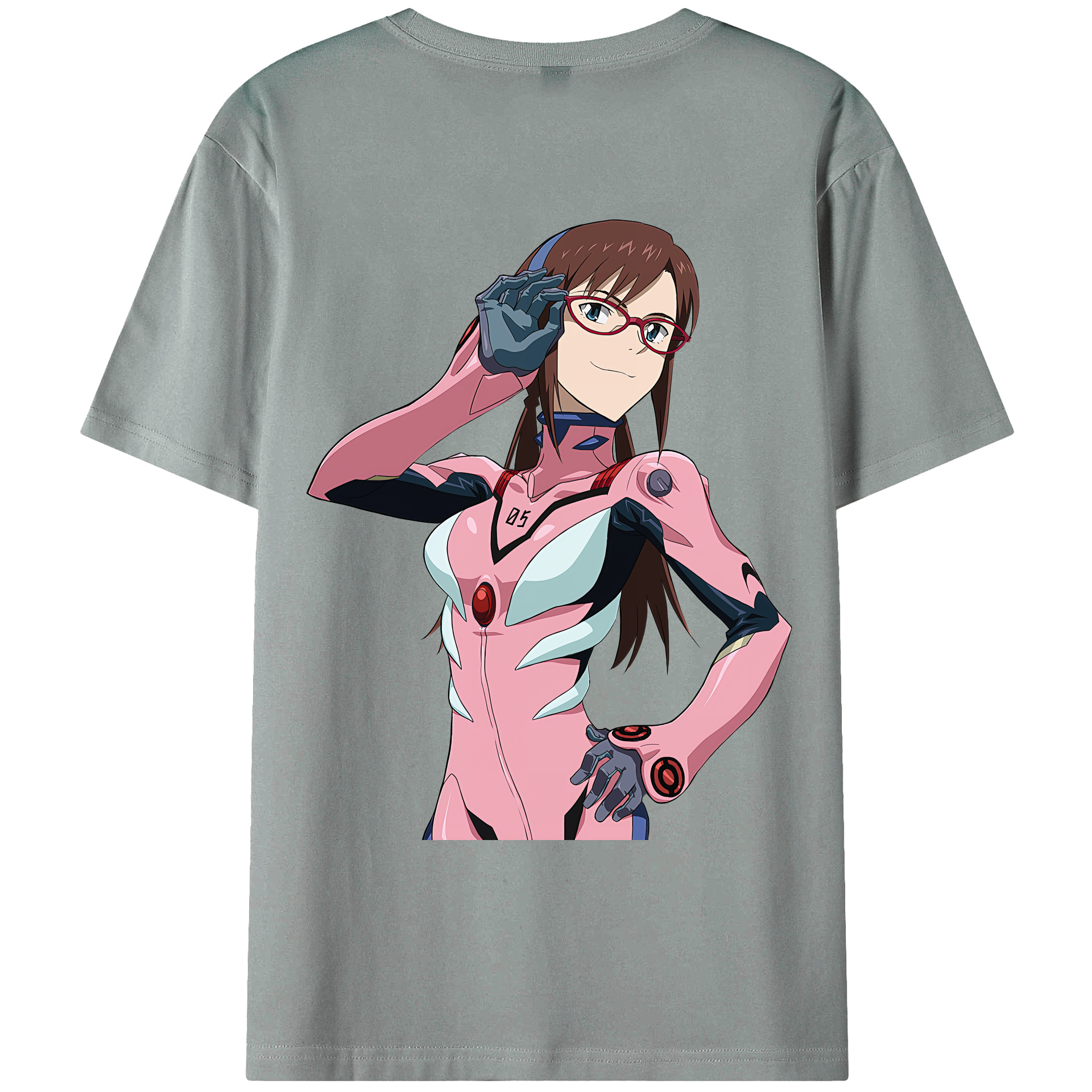 （画像用） EVA 新世紀エヴァンゲリオン 綿100％ メンズ半袖Tシャツ（バックプリント） 通気性
